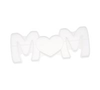 UKCOCO Moule Silicone pour Lettres Anglaises DIY Décoration Époxy Moule Crystal pour Ornements Maman