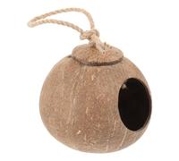 UKCOCO Nichoir Suspendu en Coque Naturelle de Noix pour Oiseaux, Lit de Repos Délicat pour Perroquets, Perchoir Coloré Adapté aux Cages à Oiseaux, Accessoire Intérieur et Extérieur, Nid