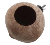 UKCOCO Nid Oiseau Coquille De Noix De Nid Suspendu pour Petit Oiseau Naturelle Décoration Intérieure pour Canari Et Perroquet