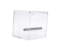 UKCOCO Oiseaux Transparent pour Fenêtre Plateau Amovible Drainage pour Attirer Oiseaux S
