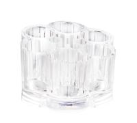 UKCOCO Organisateur de Maquillage Cosmétique en Acrylique Transparent Forme Fleur de Prunier Multifonction Solide et Gain de Place pour Rangement de Rouges à Lèvres