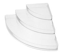 UKCOCO Organisateur de Maquillage en Acrylique Réutilisable Forme Éventail pour Bureau, Confortable, Étagère Décorative et Pratique pour Parfums et Vernis à Ongles