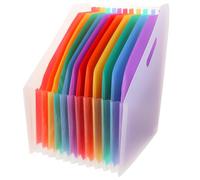UKCOCO Organiseur Bureau Grand Format Transparent Trieur Extensible Plastique Dossier Accordéon Portable pour Documents et Reçus Rangement Pratique pour Bureau et École