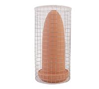 UKCOCO Ornement Ceramic Spawning Breed Cone Cave- Spawning Slate Fish Barrels Fish Breeding Cones for Discus and Angel Aquarium Cave Decorations 23X11x11cm