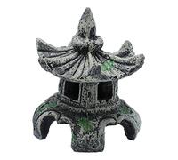 UKCOCO Ornement de Décoration Aquarium Style Chinois Résine Jardin Décoratif Stable pour Étang et Aquarium