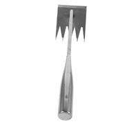 UKCOCO Outil de Désherbage Manuel Acier Inoxydable avec Dents Forme de Fourche Outil de Jardinage Portable pour Enlever Mauvaises Pelouse et Parc