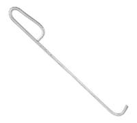 UKCOCO Outil de Levage Manhole Hook Acier Inoxydable Crochet Robuste pour Ouverture Trappe et Porte Roulante Résistant Corrosion et Usage Polyvalent