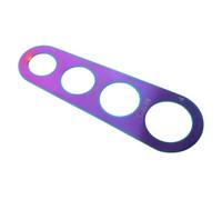 UKCOCO Outil de Mesure de Pâtes en Acier Inoxydable 430 Règle Spaghetti à Quatre Trous Colorée Ustensile Cuisine pour Portions Précises de Nouilles Machine à Nouilles Compacte pour