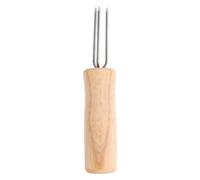UKCOCO Outil D'extension pour Bâtonnet de Moxibustion à Trois Branches en Bois et Acier Inoxydable, 3 Pièces, pour Massage et Thérapie à Domicile Facile et Sécurisé