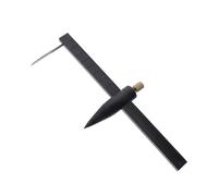 UKCOCO Outils Cercle Poterie Compas de Précision, Règle de Coupe Circulaire en Acier Inoxydable, Léger et Facile à Manipuler, pour Artisans et Débutants en Poterie et Sculpture