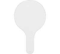 UKCOCO Palette de Réponse Portable Tableau Effaçable à Sec en Bois Blanc Coins Arrondis, Facile à Écrire pour Usage Scolaire et Pédagogique