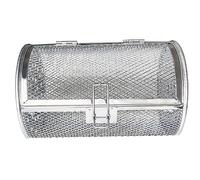 UKCOCO Panier à Grillades Roulant en Acier Inoxydable 12x23 Cm pour Four Électrique Cuisson Rotative Rôtissage Fruits Secs Et Légumes