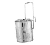 UKCOCO Panier Filtrant Inoxydable pour Fondue Chinoise Panier à Mailles Suspendu pour Cuisson Hot Pot Accessoire Pratique pour Restaurant et Maison Poignée Droite