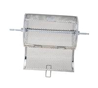 UKCOCO Panier pour Barbecue Rotatif Acier Inoxydable Panier à Frites pour Cuisson Et Rôtissage Accessoire De Cuisine Pratique