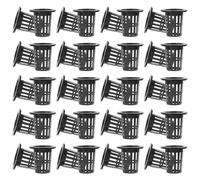 UKCOCO Paniers Hydroponiques en Plastique Gobelets Filet, 50 Pièces | Structure Fendue en Maille, Réutilisables, pour Herbes et Plantes Aquatiques, Culture Intérieure, Méthode Kratky