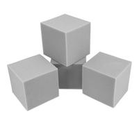 UKCOCO Panneaux Insonorisants Mousse 4 Pièces 15x15x15 Cm Gris Ignifuge, Absorbeur Acoustique Cube pour Studio Musique, Sonore Professionnel, Diffuseur de Son et Piège à Basses