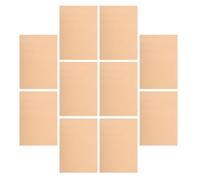UKCOCO Papier Braille Amélioration des Compétences 10pcs Khaki Papier à Lettres pour Tableau D'écriture Braille pour Aveugles