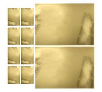 UKCOCO Papier Cartonné Miroir Doré A4, 10 Feuilles Métallisées Scintillantes, Papier Miroir pour Activités Manuelles, Scrapbooking et Décoration D’anniversaire Garçon et Filles