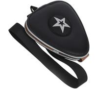 UKCOCO Paquet en Cuir Noir pour Médiators De Guitare Rangement 24 Pièces Cordon Accessoire Pratique Et Léger pour Guitare