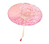 UKCOCO Parapluie Décoratif Tissu avec Motif Floral Accessoire De Photo Et Décoration Intérieure pour Fêtes Danse Chinoise