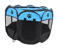 UKCOCO Parc pour Chiens et Chats Portable Tente Oxford Imperméable Enclos Octogonal Respirant Grand Format pour Exercices et Repos Intérieur et Extérieur Pliable et Léger pour Chiots et
