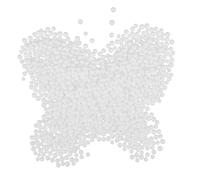 UKCOCO Particules de Mousse pour Pouf 10-12 Mm Blanc 250 G, Billes de Remplissage Souples pour Coussin, Garniture Polyvalente pour Poufs, Doudous et Décorations Ménagères