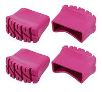 UKCOCO Patins Antidérapants en Caoutchouc pour Pieds D’échelle Pliable, Protection Épaisse 2,5 X 6,3 Cm, Lot de 4 Coussins de Protection pour Escabeau, Accessoires pour Maison et