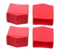 UKCOCO Patins de Pied d'Échelle en Caoutchouc Antidérapants 4 Pièces Housse de Protection Isolante Rouge 2X4 CM Embouts de Rechange Compatibles Escabeaux et Échelles de Chantier