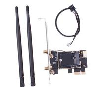 UKCOCO Pcie WiFi Carte Adaptateur Ultra-Basse Latence pour Pc Convertisseur Pcie vers Ngff-ekey pour Ordinateurs Portables Accessoire De Réseau avec Dissipation De Chaleur Et Vitesse De