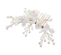 UKCOCO Peigne Cheveux Mariage Argile Blanche Bijoux De Cheveux Européens Pour Mariées Accessoires Coiffure Femmes