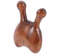 UKCOCO Peigne de Massage en Bois Marron pour Visage et Cuir Chevelu, Masseur Méridiens Confortable Surface Lisse, pour Usage à Domicile