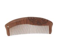 UKCOCO Peigne De Massage En Bois Naturel Ebony Sculpté Double Face Taille Moyenne Pour Soins Capillaires Usage Maison Accessoires Cheveux