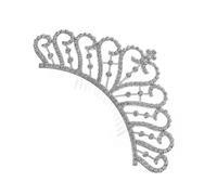 UKCOCO Peigne Latéral Couronne en Alliage Argenté Strass, Accessoire de Coiffure pour Mariée et Demoiselle D'honneur, Épingle Cheveux Élégante pour Mariage, Soirée, Fêtes, Compatible