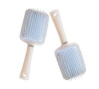 UKCOCO Peignes à Cheveux 2 Pièces Grosse Taille Coussin Gonflable Massage Cuir Chevelu Femmes Filles Usage Quotidien Crème Bleue