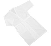 UKCOCO Peignoir de Coiffure Blanc à Pois en Relief, Cape de Teinture Capillaire Légère et Respirante, Cape de Salon de Coiffure pour Adultes, Protection Vêtements pour Coupe