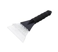 UKCOCO Pelle à Neige pour Voiture avec Grattoir à Glace et Manchon Caoutchouc Noir Outil de Nettoyage pour Pare Brise Hiver et