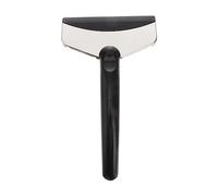 UKCOCO Pelle à Neige pour Voiture Et Grattoir à Glace Ergonomique Poignée Noire Antigel, Plastique Abs Et Acier Inoxydable 18x11 Cm pour Déneigement Véhicule Hivernal