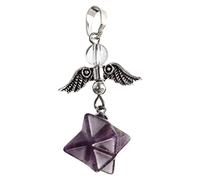 UKCOCO Pendentif à Breloque En Cristal D’améthyste, Pendentifs Diy Pour Fabrication De Bijoux, Violette, Accessoire Pour Collier, Bijoux Créatifs Pour Artisans, Présent Original Fait Main
