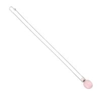 UKCOCO Pendentif Flacon de Parfum en Pierre Naturelle Ovalisée, Diffuseur Aromathérapie Délicat, Collier Huiles Essentielles pour Femmes, Accessoire Parfum D'ambiance