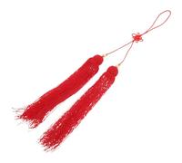 UKCOCO Pendentif Gland Rouge pour Épée de Tai Chi en Tissu Fixation Sécurisée, Décoration Orientale pour Art Martial et Cérémonie