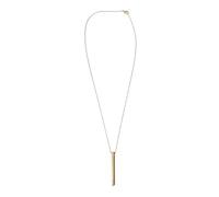 UKCOCO Pendentif Urne Funéraire en Acier Titane Doré Cylindrique, Collier Élégant et Unique pour Souvenir Précieux et Parfum, Bijou de Rangement Mémorial
