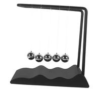 UKCOCO Pendule Berceau Newton Boules Physique Décoration Bureau Maison Moderne Socle Noir