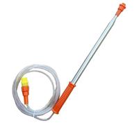 UKCOCO Perche Télescopique 2,3 M en Acier Inoxydable pour Pulvérisateur de Jardin, Accessoire de Rallonge Métallique, Lance de Pulvérisation Précise pour Entretien Extérieur