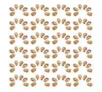 UKCOCO Perles Tête de Mort en Céramique Blanche 50 Pcs Breloques Crâne Légères et Résistantes pour Bracelets DIY Entretoises Décoratives pour Créations Bijoux Halloween