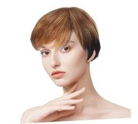 UKCOCO Perruque Bob Courte Femme Polyester Naturelle Respirante Style Pixie pour Quotidien Fêtes et Cosplay