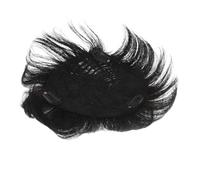 UKCOCO Perruque Courte pour Homme Cheveux Humains Complément Capillaire Invisible et Confortable pour Usage Quotidien