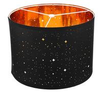 UKCOCO Petit Abat-jour Demi-cercle 42mm en Tissu et Fer Noir | Installation Simple, Anneau de Fixation Stable, Usage Maison et Bibliothèque, Forme Sobre, Ne Se Déforme Pas