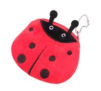 UKCOCO Petit Portefeuille en Peluche Forme à Bon Dieu 3pcs pour Filles, Paquet de Change Adorable Fermeture Éclair, Organise Pièces et Billets, pour École et Shopping