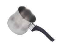 UKCOCO Pichet Mousse Lait Inox avec Poignée Longue Tasse à Mousse pour Mousseur Lait Maison Facile à Nettoyer et Élégant