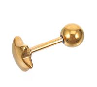 UKCOCO Piercing Langue Chirurgical Acier Inoxydable Ornement Corporel Étoile Dorée Barre de Langue Confortable et Unique pour Piercing Oral